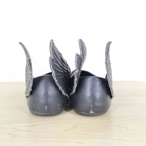 ジェレミースコット JEREMY SCOTT ウィングレザーフラットパンプス レディース  23.5